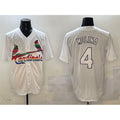 St. Louis Cardinals #4 Yadier Molina White Fotopoulosg Cool Base Stitched Jersey