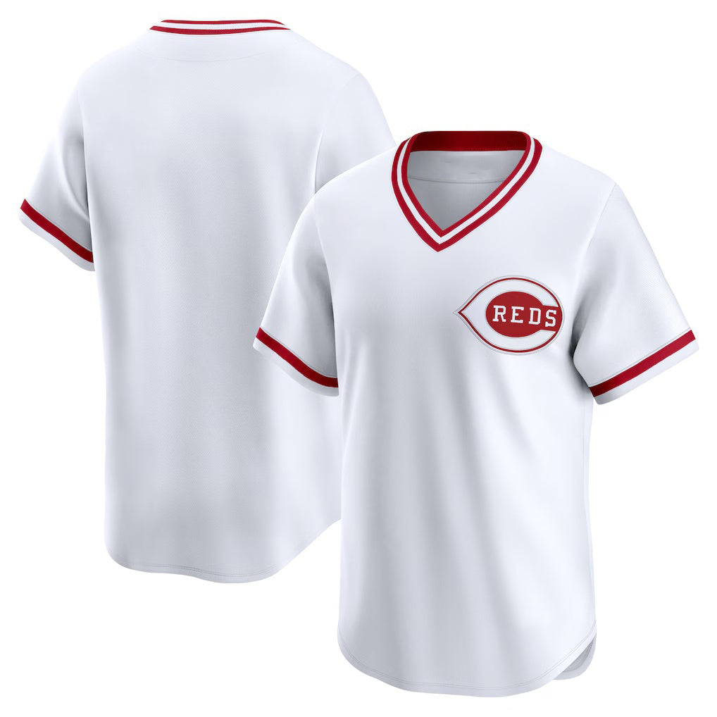 Cincinnati Reds White Fotopoulosg Throwback Cooperstown Collection Limited Jersey