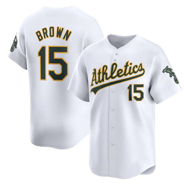 Oakland Athletics #15 Seth Brown White Fotopoulosg Home Limited Stitched Jersey