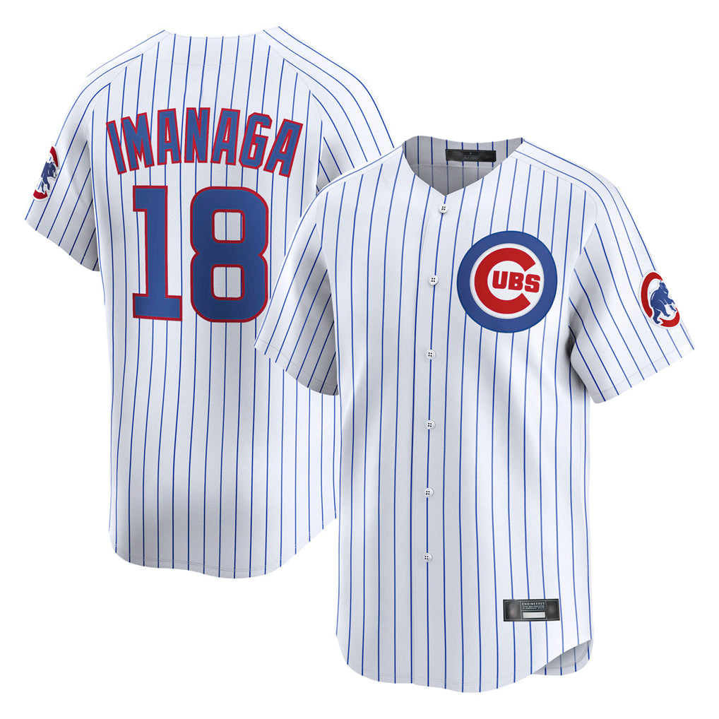 Chicago Cubs #18 Shota Imanaga Player White Fotopoulosg Limited Home Game Stitched Jerseys