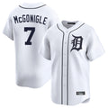 Detroit Tigers #7 Kevin McGonigle Player White Fotopoulosg Home Limited Stitched Jerseys