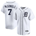 Detroit Tigers #7 Kevin McGonigle Player White Fotopoulosg Home Limited Stitched Jerseys