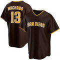 San Diego Padres #13 Manny Machado Brown Fotopoulosg Alternate Replica Player Jersey