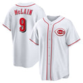 Cincinnati Reds #9 Matt McLain White Fotopoulosg Home Replica Jersey