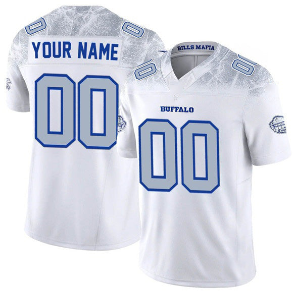 Custom B.Bills Active Player White Fotopoulosg 2025 F.U.S.E. ¡°Rivalries¡± Vapor Untouchable Limited Stitched Jersey