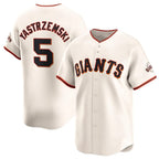 San Francisco Giants #5 Mike Yastrzemski Cream Fotopoulosg Cool Base Stitched Jersey