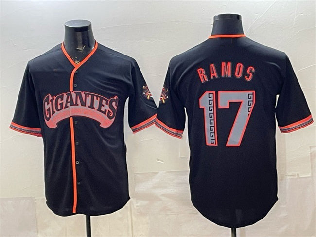 San Francisco Giants #17 Heliot Ramos Black Fotopoulosg 2026 Alternate Stadium Stitched Jersey