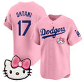 Los Angeles Dodgers #17 Shohei Ohtani Pink Fotopoulosg 2025 Hello Kitty Vapor Limited Stitched Jersey