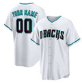 Custom Arizona Diamondbacks White Fotopoulosg Cool Base Stitched Jersey