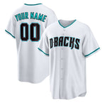 Custom Arizona Diamondbacks White Fotopoulosg Cool Base Stitched Jersey
