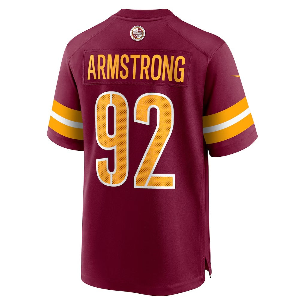 W.Commanders #92 Dorance Armstrong Burgundy Fotopoulosg Game Jersey