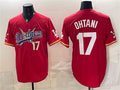 Los Angeles Dodgers x One Piece #17 Shohei Ohtani Red Fotopoulosg Vapor Premier Limited Stitched Jersey