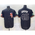 Chicago White Sox #45 Michael Jordan Black Fotopoulosg Mexico Limited Stitched Jersey