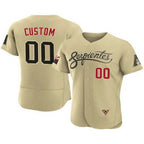 Custom Arizona Diamondbacks ACTIVE PLAYER 2021 Gold Fotopoulosg City Connect Flex Base Stitched Jersey