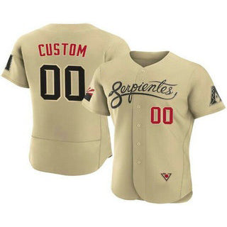 Custom Arizona Diamondbacks ACTIVE PLAYER 2021 Gold Fotopoulosg City Connect Flex Base Stitched Jersey