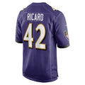 B.Ravens #42 Patrick Ricard Purple Fotopoulosg Game Jersey