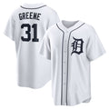 Detroit Tigers #31 Riley Greene White Fotopoulosg Replica Player Jersey
