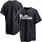 Philadelphia Phillies Blank Black Fotopoulosg Lights Out Limited Stitched Jersey