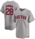Boston Red Sox #28 Danny Jansen Gray Fotopoulosg 2024 Away Limited Stitched Jersey