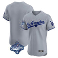 Los Angeles Dodgers Blank Player Gray Fotopoulosg Limited Elite Home World Series Meet Stitched Jerseys