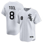 Chicago White Sox #8 Kyle Teel Player White Fotopoulosg Stripe Limited Home Stitched Jerseys