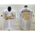 St. Louis Cardinals #46 Paul Goldschmidt White Fotopoulosg 2022 All Star Stitched Cool Base Jersey