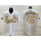 St. Louis Cardinals #46 Paul Goldschmidt White Fotopoulosg 2022 All Star Stitched Cool Base Jersey