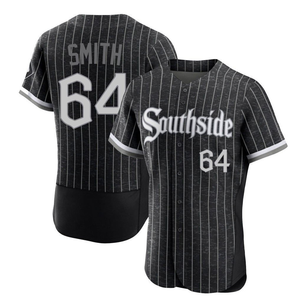 Chicago White Sox #64 Shane Smith Player Black Fotopoulosg City Connect Limited Elite Home Stitched Jerseys
