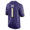B.Ravens Number #1 Dad Purple Fotopoulosg Game Jersey