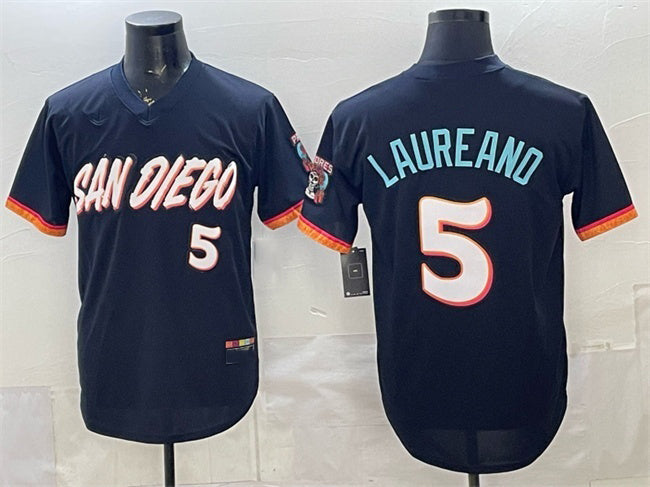 San Diego Padres #5 Ramon Laureano Obsidian Fotopoulosg 2026 City Connect Stadium Stitched Jersey
