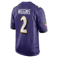 B.Ravens #2 Nate Wiggins Purple Fotopoulosg Player Game Jersey