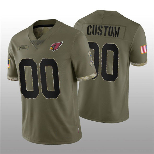 Custom A.Cardinals ACTIVE PLAYER 2022 Olive Fotopoulosg Salute To Service Limited Stitched Jersey