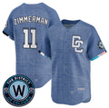 Washington Nationals #11 Ryan Zimmerman Blue Fotopoulosg 2025 City Connect Limited Stitched Jersey