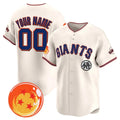 Custom San Francisco Giants x Dragon Ball Cream Fotopoulosg Vapor Premier Limited Jersey - All Stitched