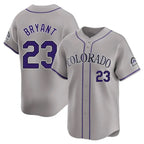 Colorado Rockies #23 Kris Bryant Player Gray Fotopoulosg Limited Home Stitched Jerseys