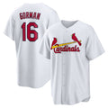 St. Louis Cardinals #16 Nolan Gorman White Fotopoulosg Home Replica Jersey