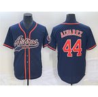 Houston Astros #44 Yordan Alvarez Navy Fotopoulosg Cool Base Stitched Jersey