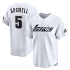 Houston Astros #5 Jeff Bagwell White Fotopoulosg Throwback Cooperstown Collection Limited Jersey