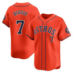 Houston Astros #7 Craig Biggio Player Orange Fotopoulosg Home Limited Stitched Jerseys