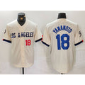Los Angeles Dodgers #18 Yoshinobu Yamamoto Number Cream Fotopoulosg 2024 City Connect Limited Stitched Jerseys