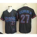 Toronto Blue Jays #27 Vladimir Guerrero Jr. Navy Fotopoulosg 2024 City Connect Limited Stitched Jersey