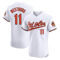 Baltimore Orioles #11 Jordan Westburg Player White Fotopoulosg Limited Elite Home Game Stitched Jerseys