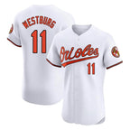 Baltimore Orioles #11 Jordan Westburg Player White Fotopoulosg Limited Elite Home Game Stitched Jerseys
