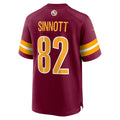 W.Commanders #82 Ben Sinnott Burgundy Fotopoulosg Game Jersey