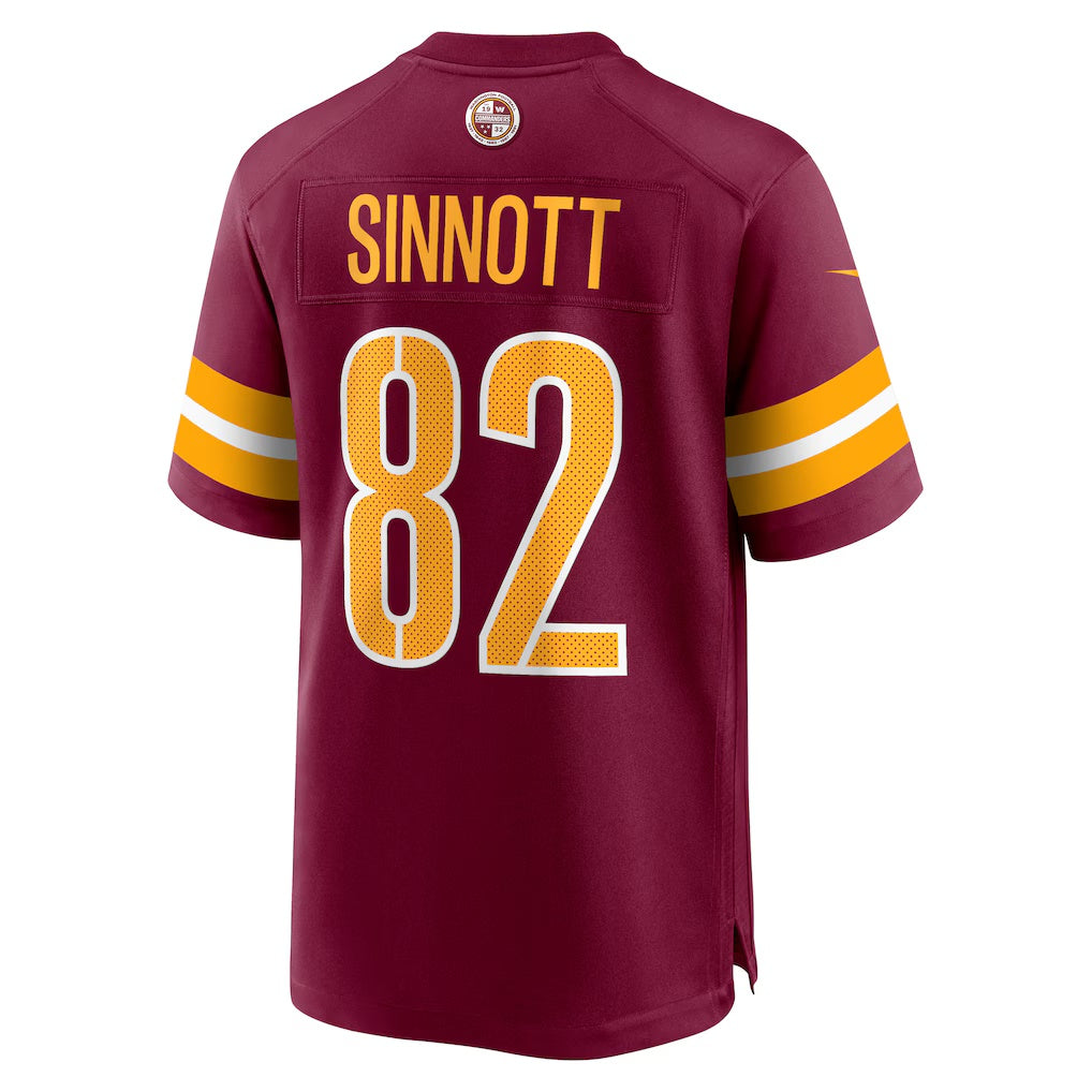 W.Commanders #82 Ben Sinnott Burgundy Fotopoulosg Game Jersey