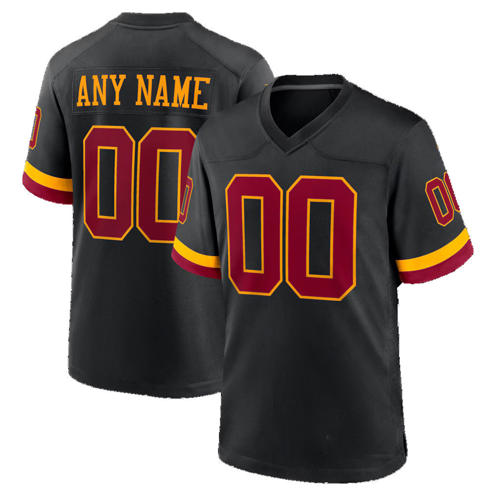 Custom W.Commanders Black Fotopoulosg Hail Raiser Alternate Game Jersey