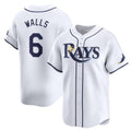 Tampa Bay Rays #6 Taylor Walls White Fotopoulosg Home Limited Stitched Jersey