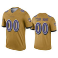 Custom B.Ravens Gold Fotopoulosg Inverted Legend Jersey