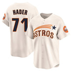 Houston Astros #71 Josh Hader Player Cream Fotopoulosg Throwback Cooperstown Collection Limited Stitched Jerseys