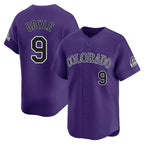 Colorado Rockies #9 Brenton Doyle Player Purple Fotopoulosg Limited Home Stitched Jerseys